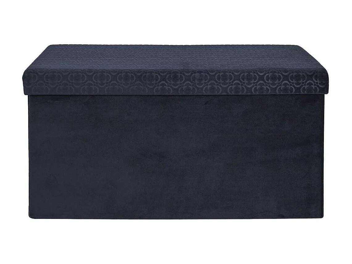 Banc Pliable & Coffre "Rétro" 76cm Bleu Nuit