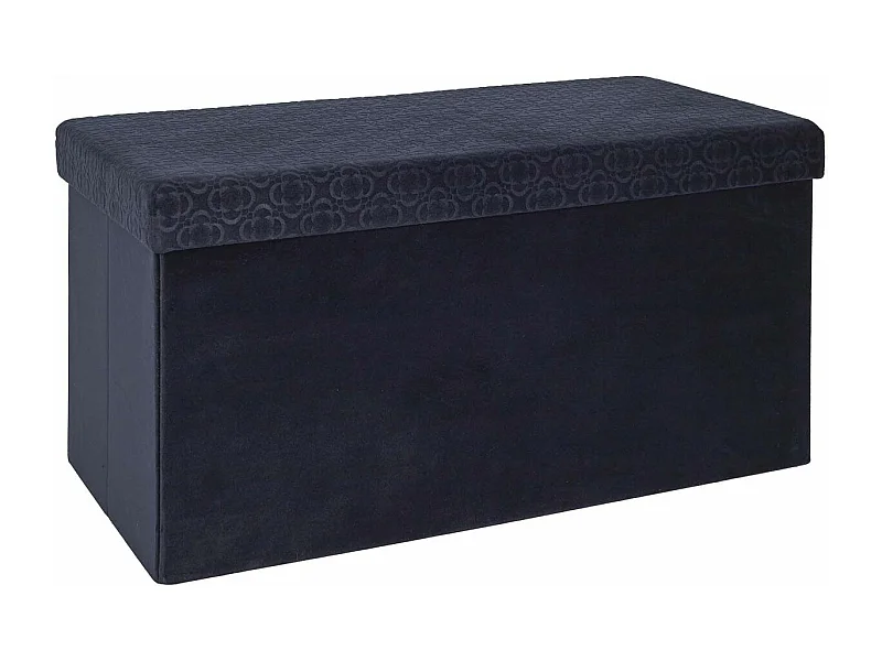 Banc Pliable & Coffre "Rétro" 76cm Bleu Nuit