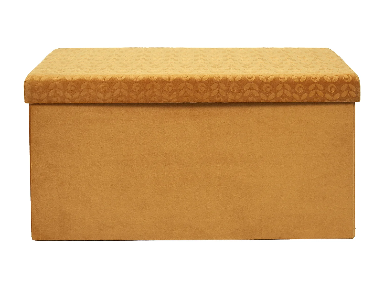 Coffre Banc Pliable Retro Moutarde - Lot De Out Jaune