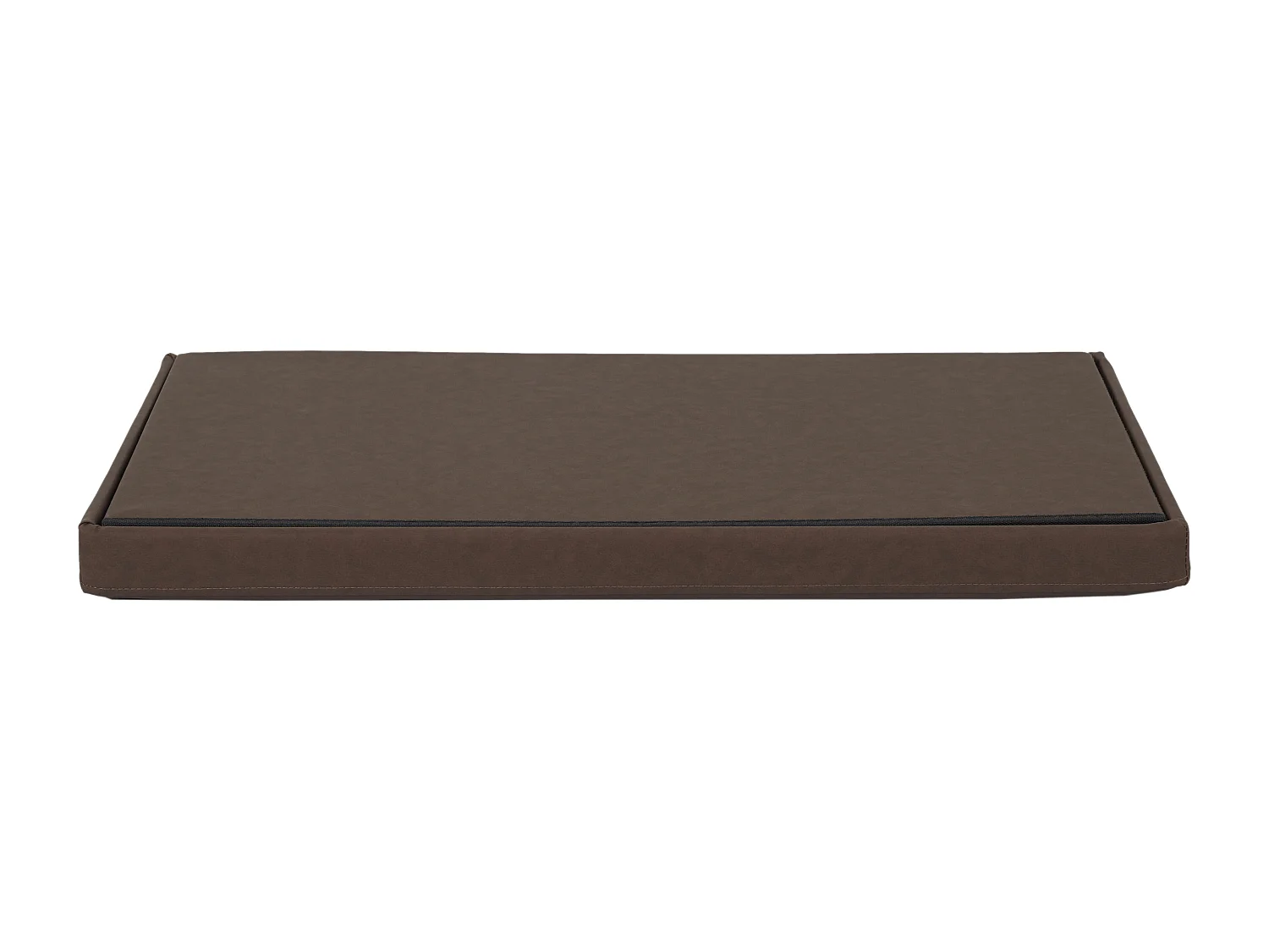 Coffre Banc Pliable Pu Marron Marron