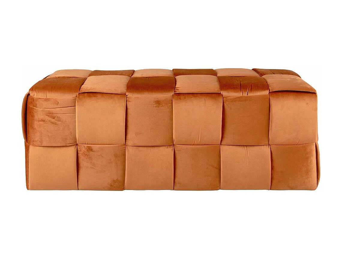 Banc en velours Weaved Orange