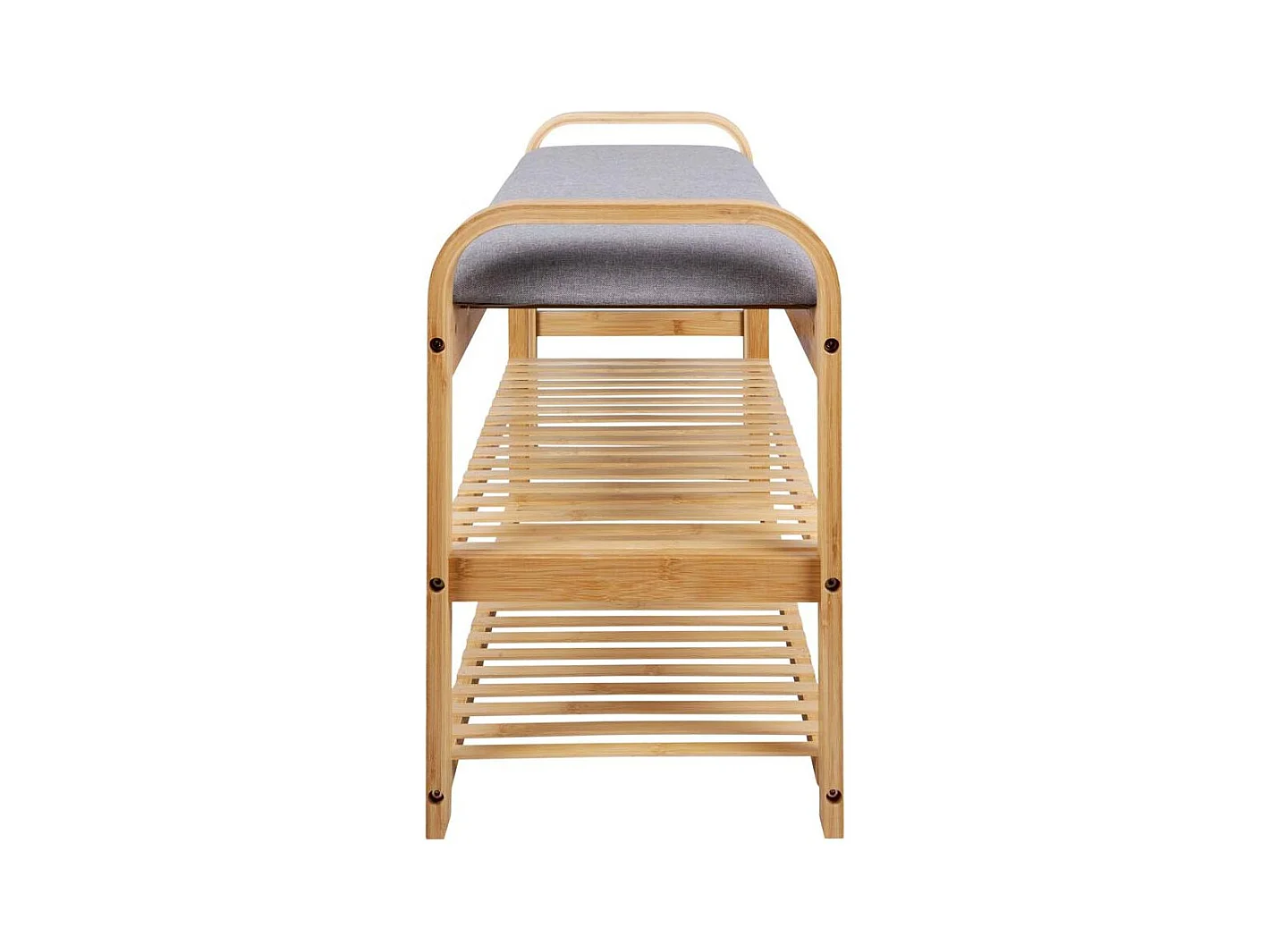 Banc en bambou avec étagères Arch