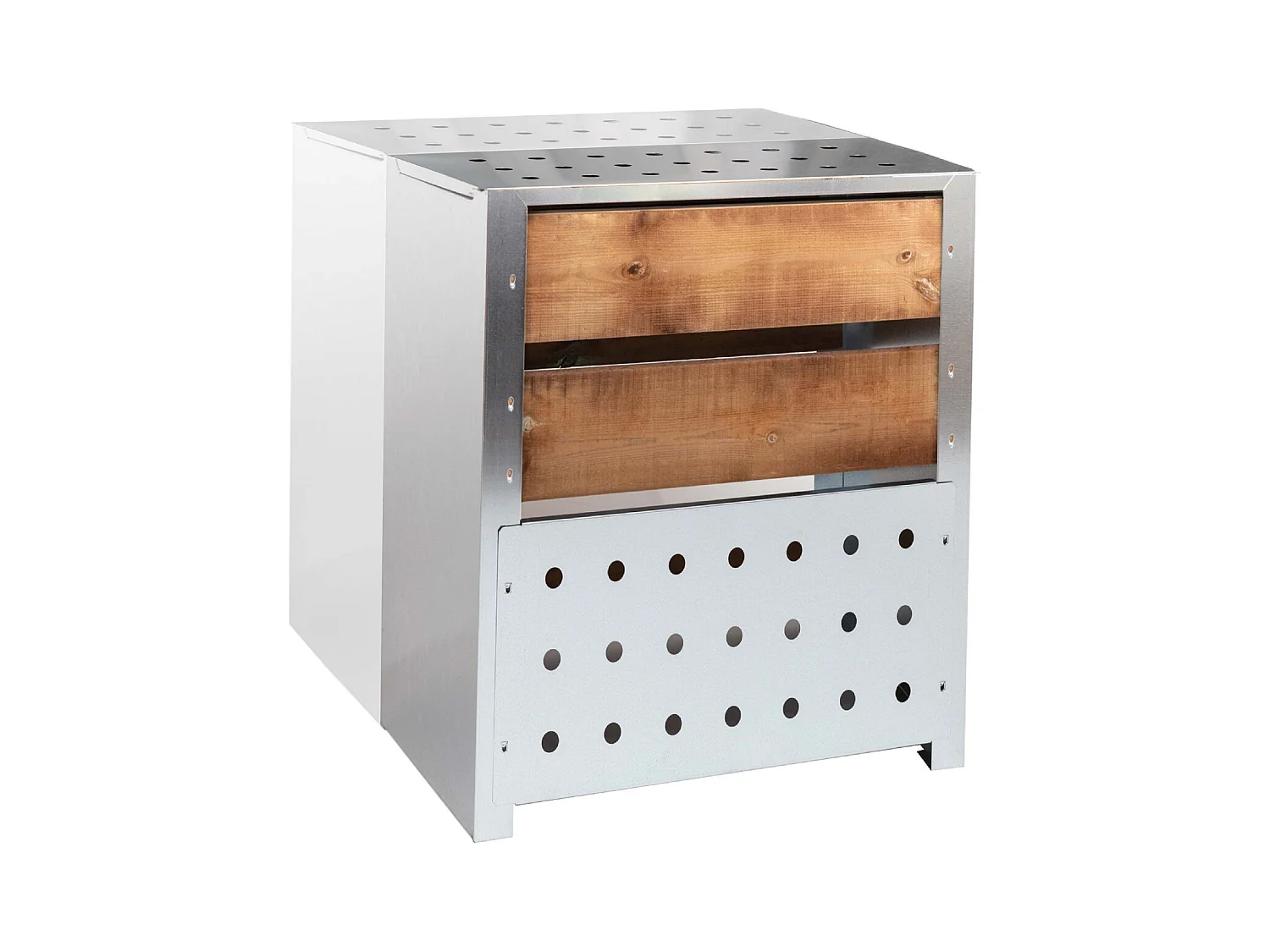 Estensione per silo per compost in acciaio e legno 200L