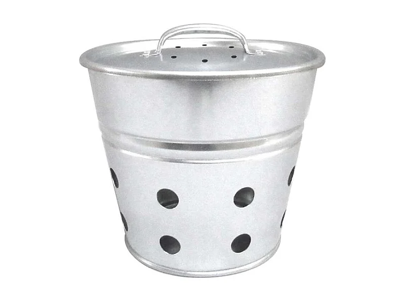 Seau vermicomposteur en acier galvanisé 5 Litres