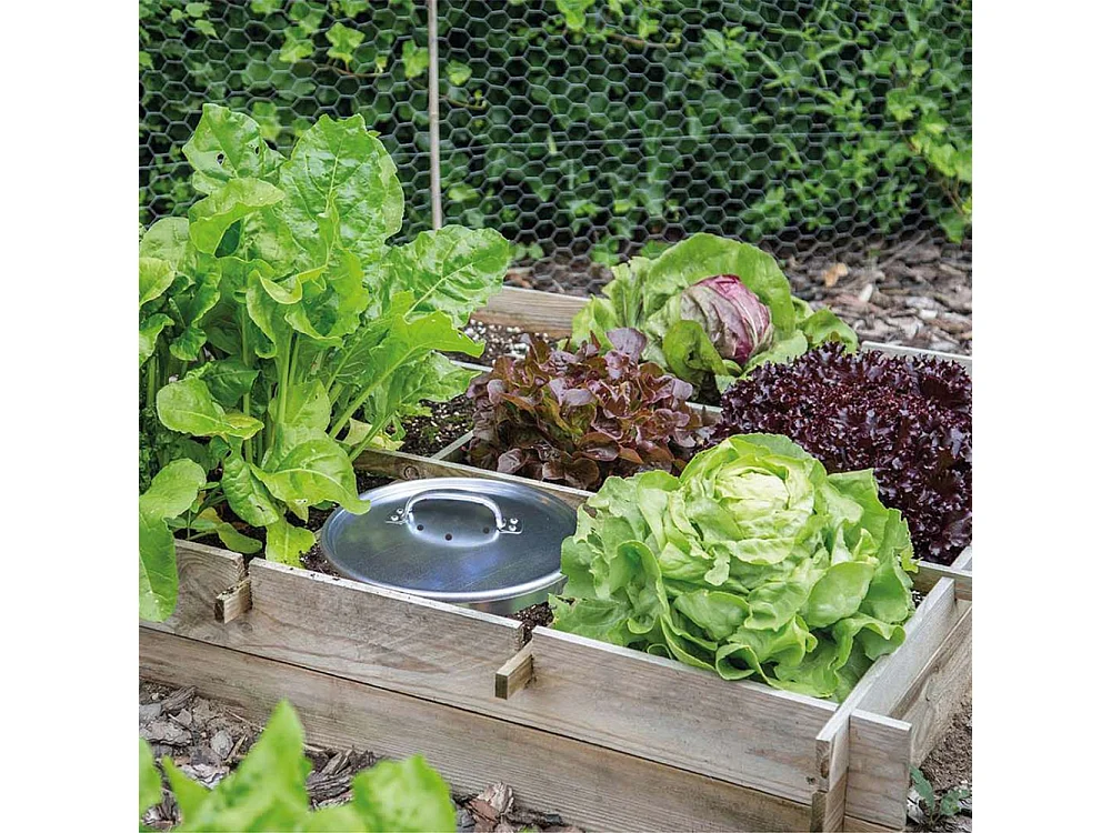 Seau vermicomposteur en acier galvanisé 5 Litres