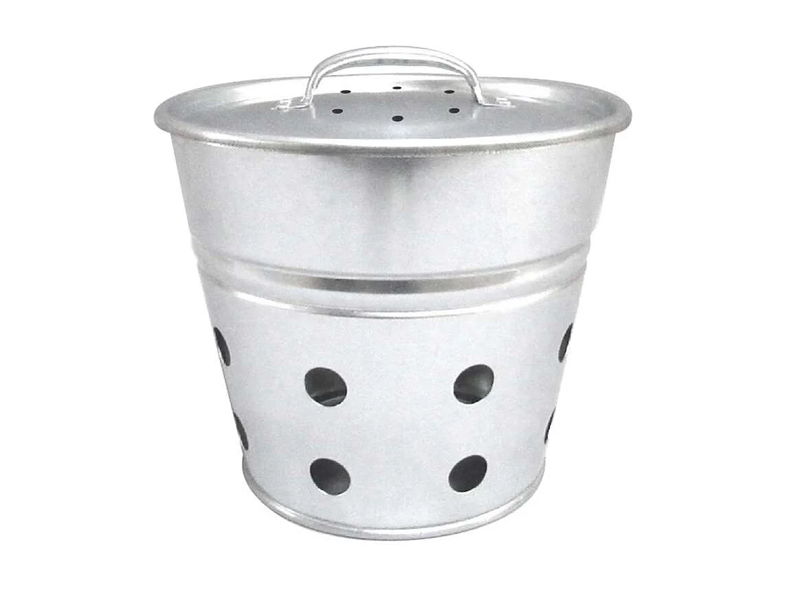 Seau vermicomposteur en acier galvanisé 5 Litres