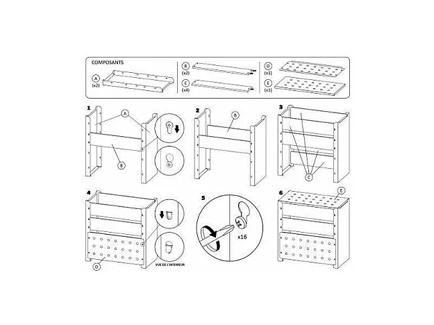 Bidone per il compost in acciaio e legno 200L