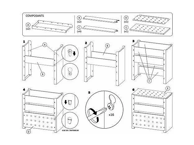 Silo à compost acier et bois 200L