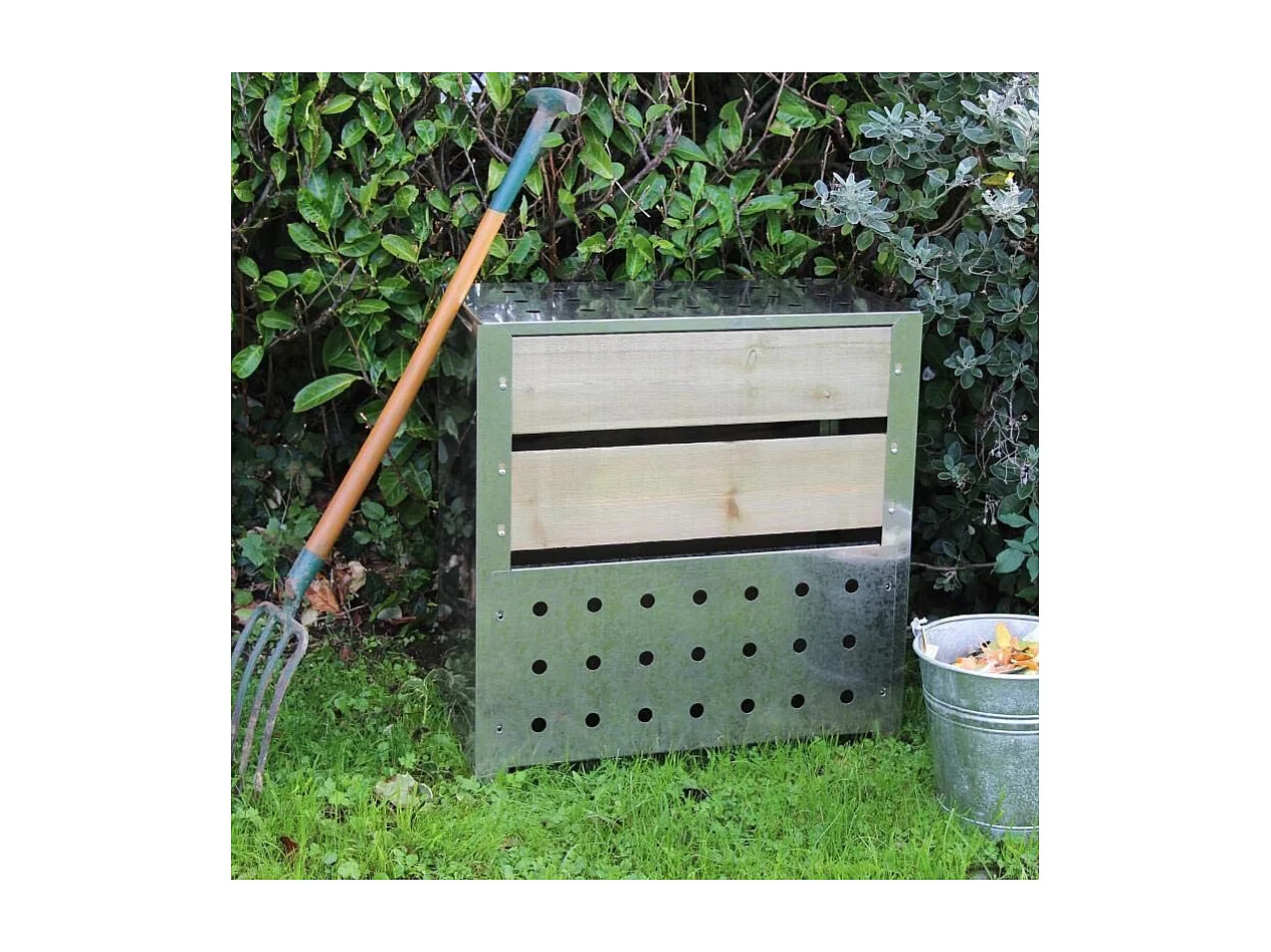 Silo à compost acier et bois 200L