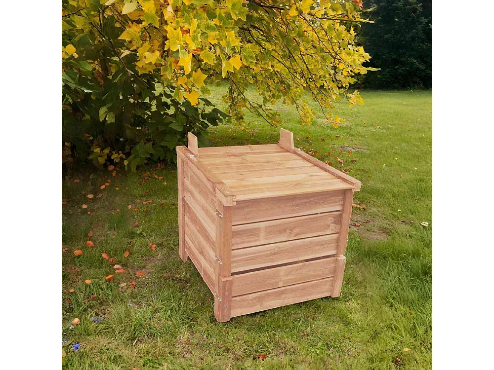 Composteur de jardin en bois Douglas du Morvan PEFC 350 litres