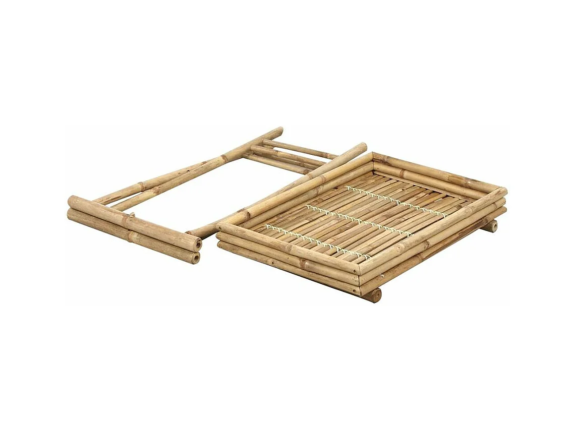 Plateau sur pied en bambou