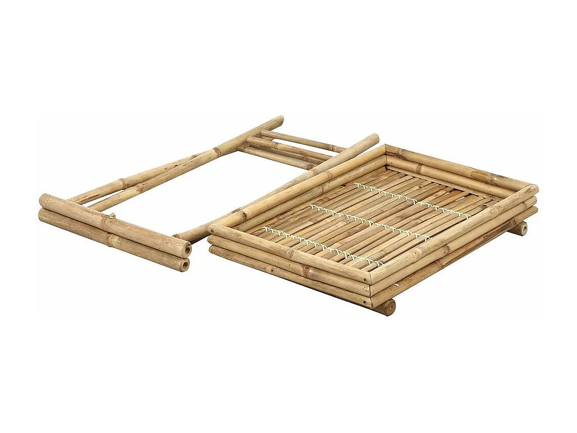 Plateau sur pied en bambou