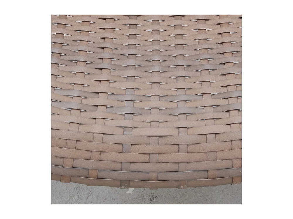 Salon de jardin en polyrésine et métal Kent