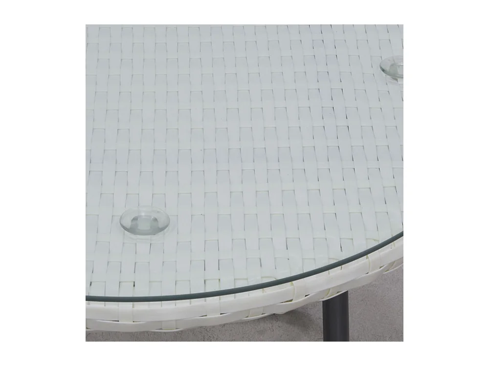 Salon de jardin en polyrésine et métal Kent