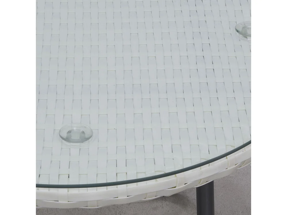 Salon de jardin en polyrésine et métal Kent