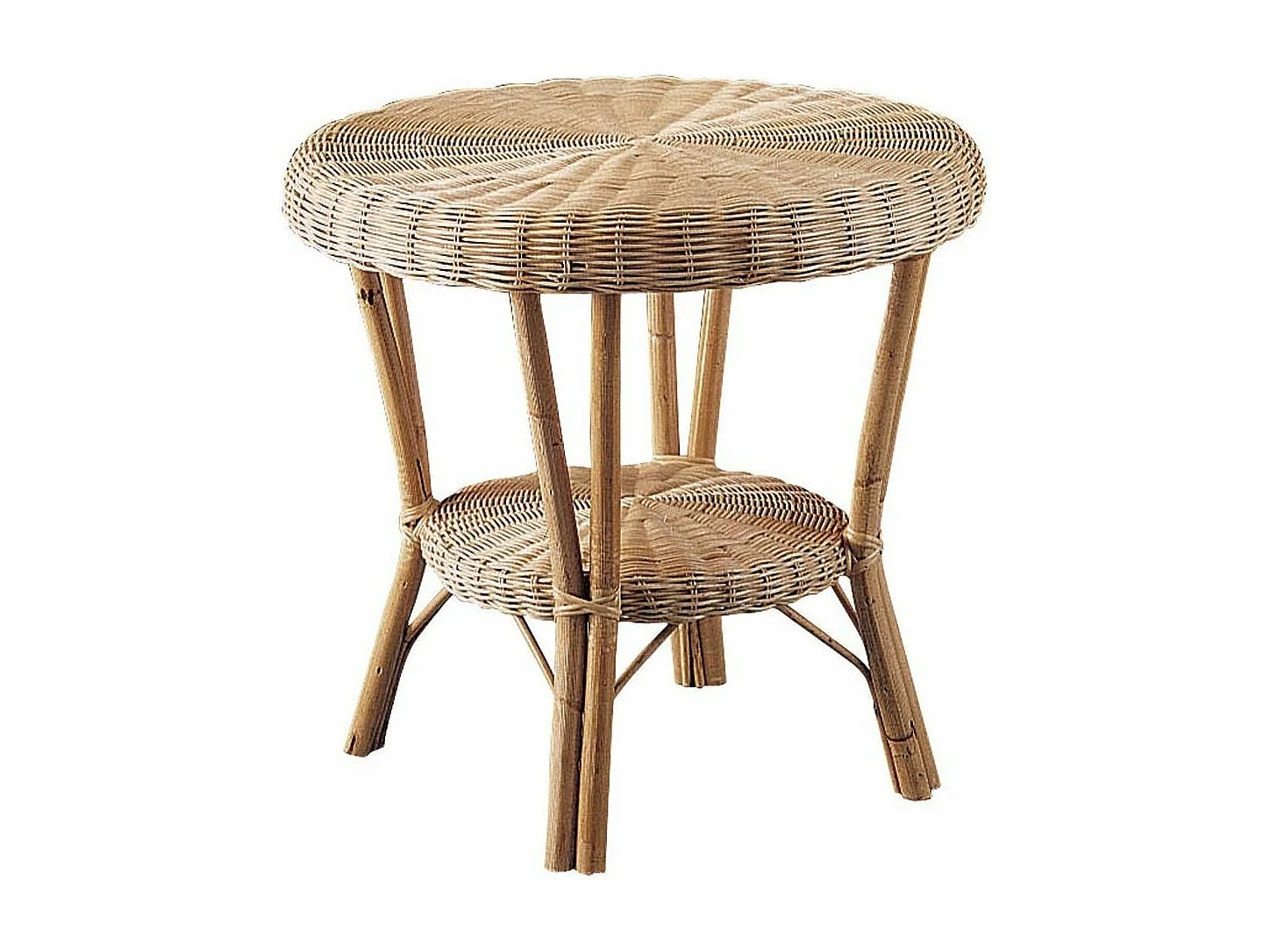 Petit salon en manau et moelle de rotin