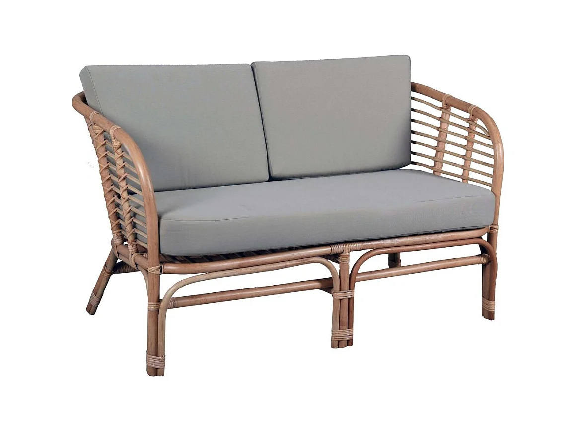 Salon 4 pièces en rotin naturel Natuna