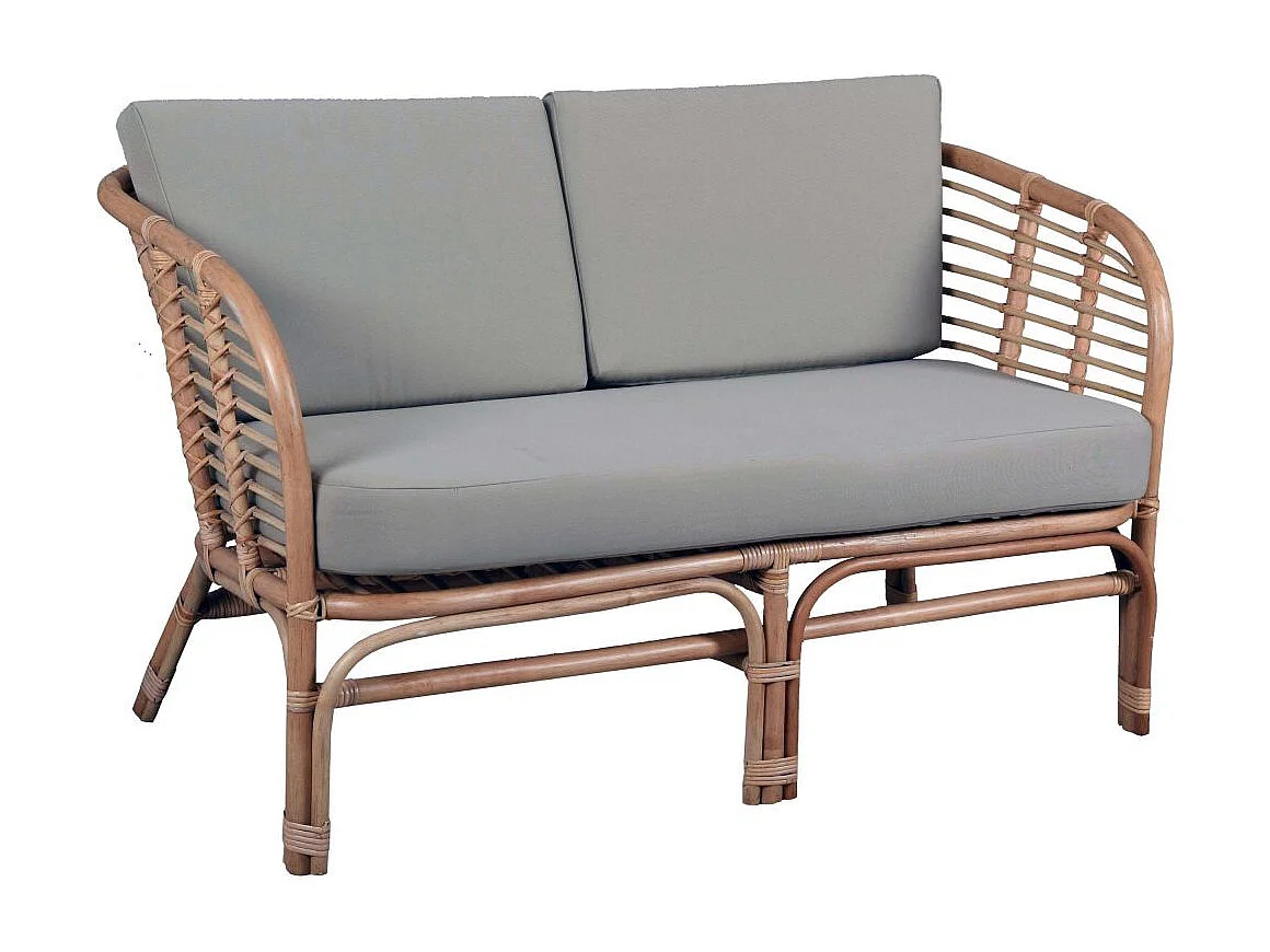 Salon 4 pièces en rotin naturel Natuna