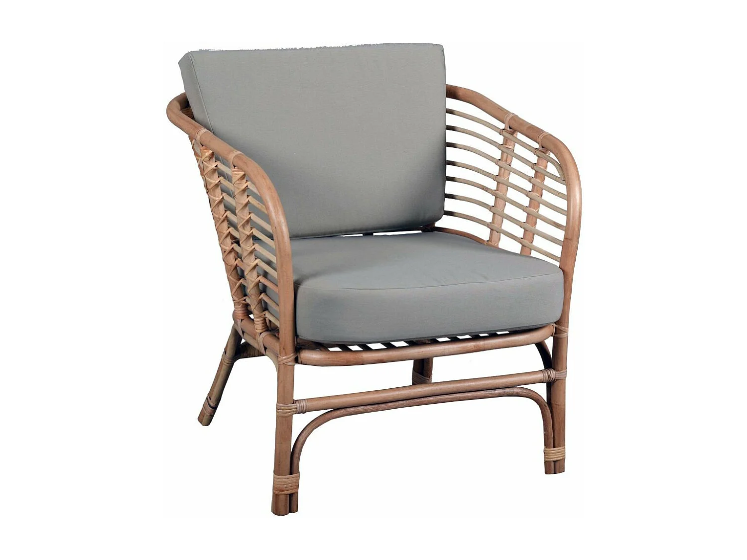 Salon 4 pièces en rotin naturel Natuna