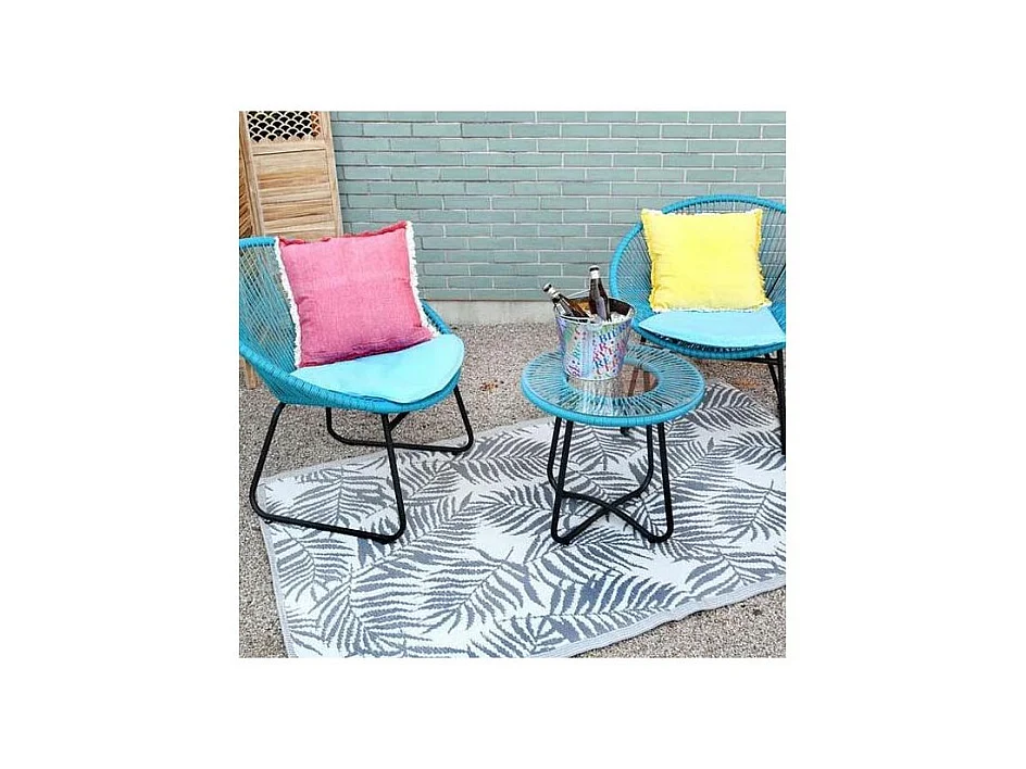 Salon de jardin 3 pièces en polyrésine Malo