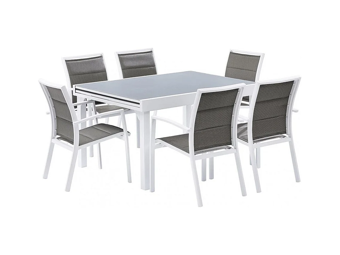 Salon de jardin moderne 6 personnes Modulo