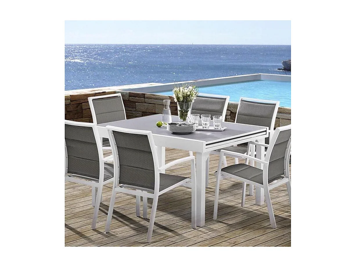 Salon de jardin moderne 6 personnes Modulo