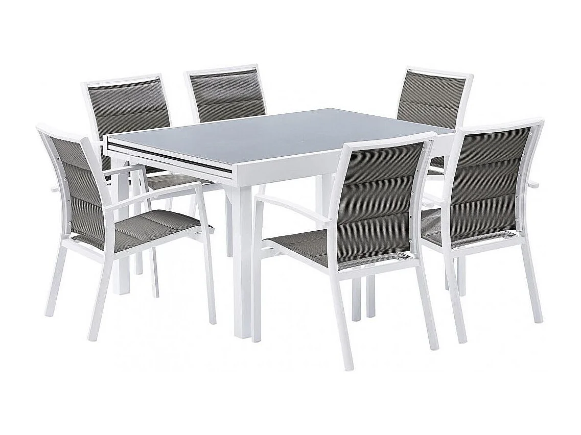 Salon de jardin moderne 6 personnes Modulo