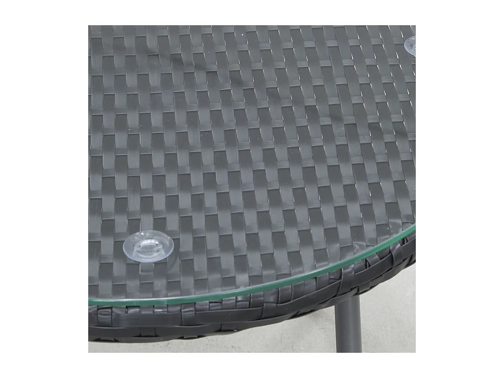 Salon de jardin en polyrésine et métal Kent