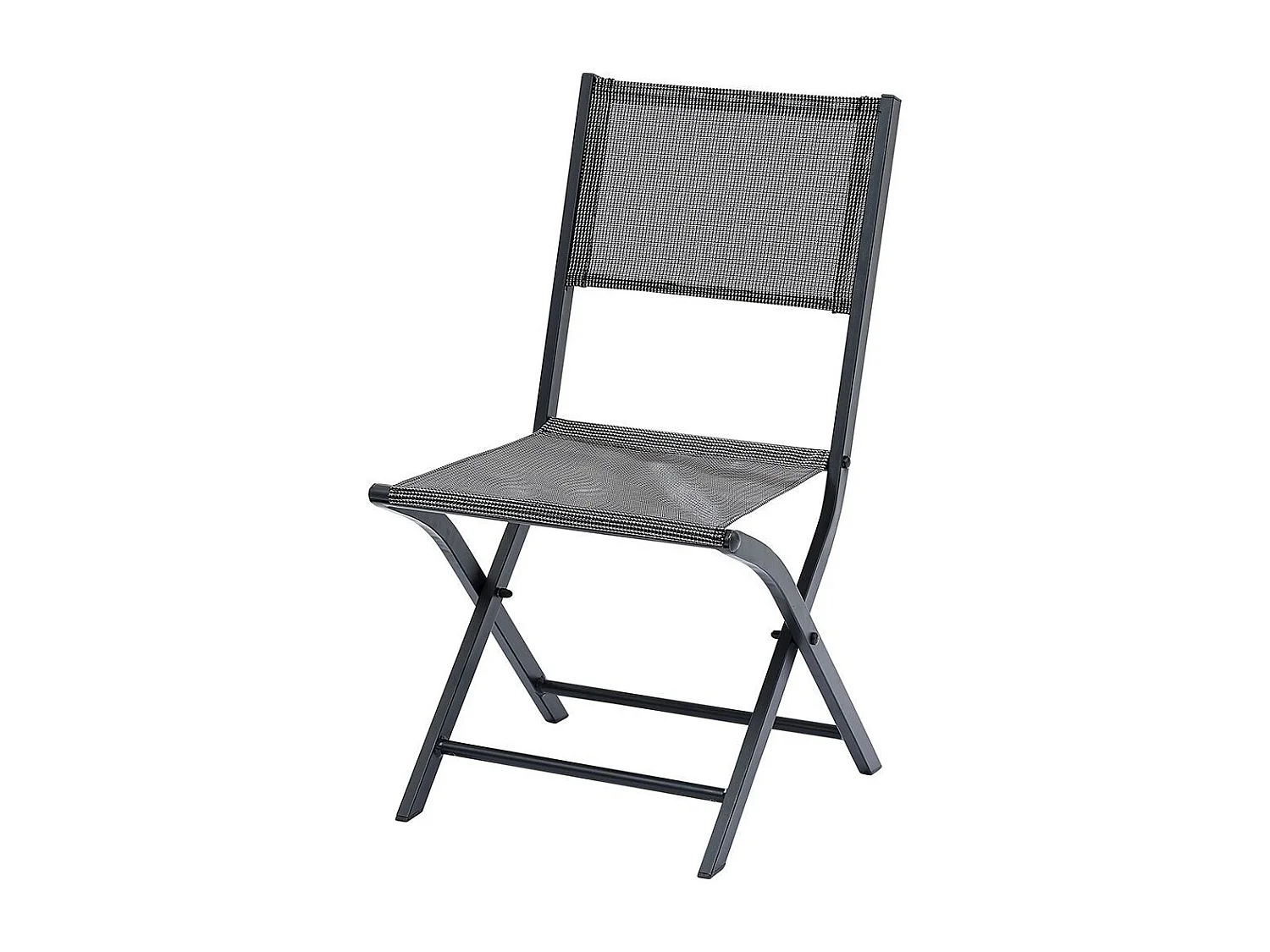Ensemble MODULO 4/8p en aluminium blanc et verre décors bois avec 4 fauteuils en textilène et 4 chaises pliantes