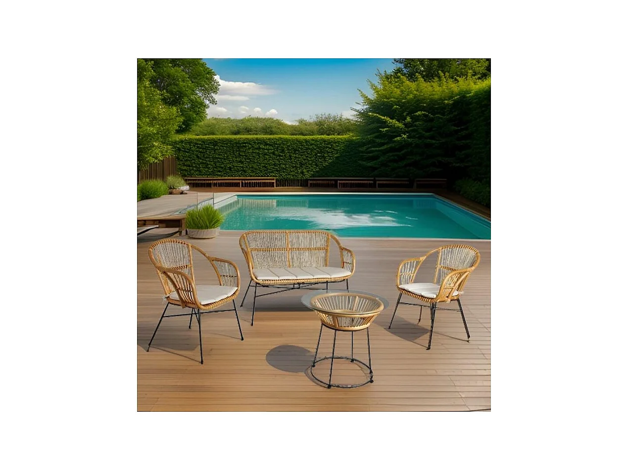 Salon Andalas en rotin