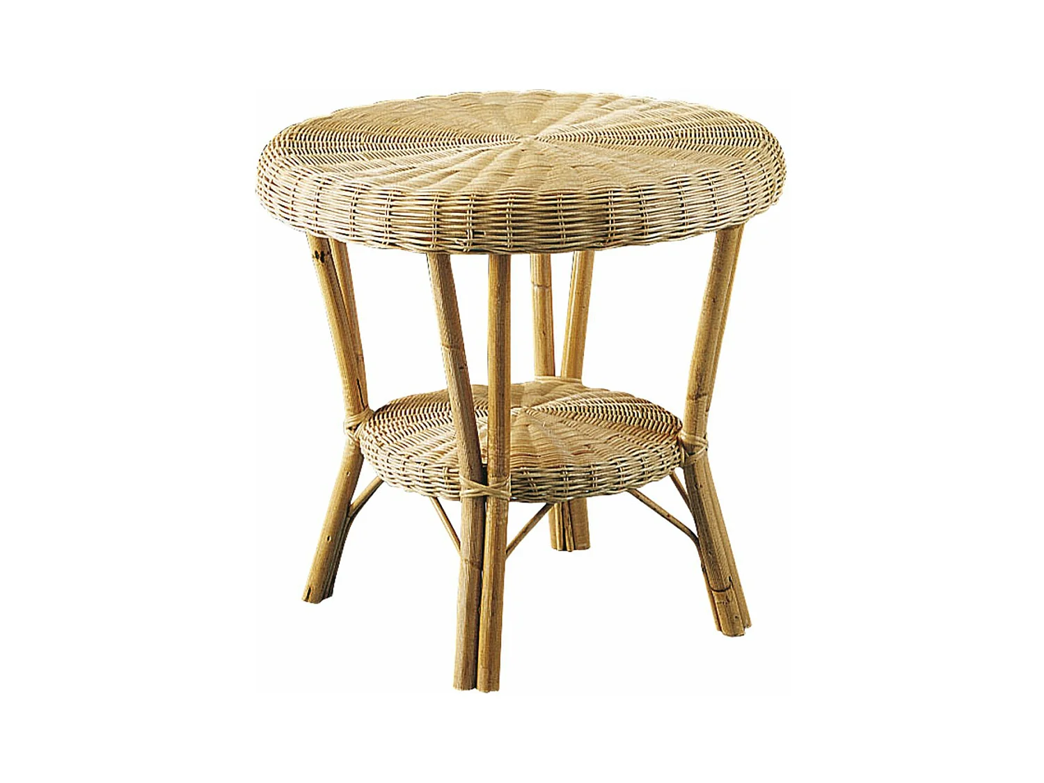 Petit salon crapaud en moelle de rotin