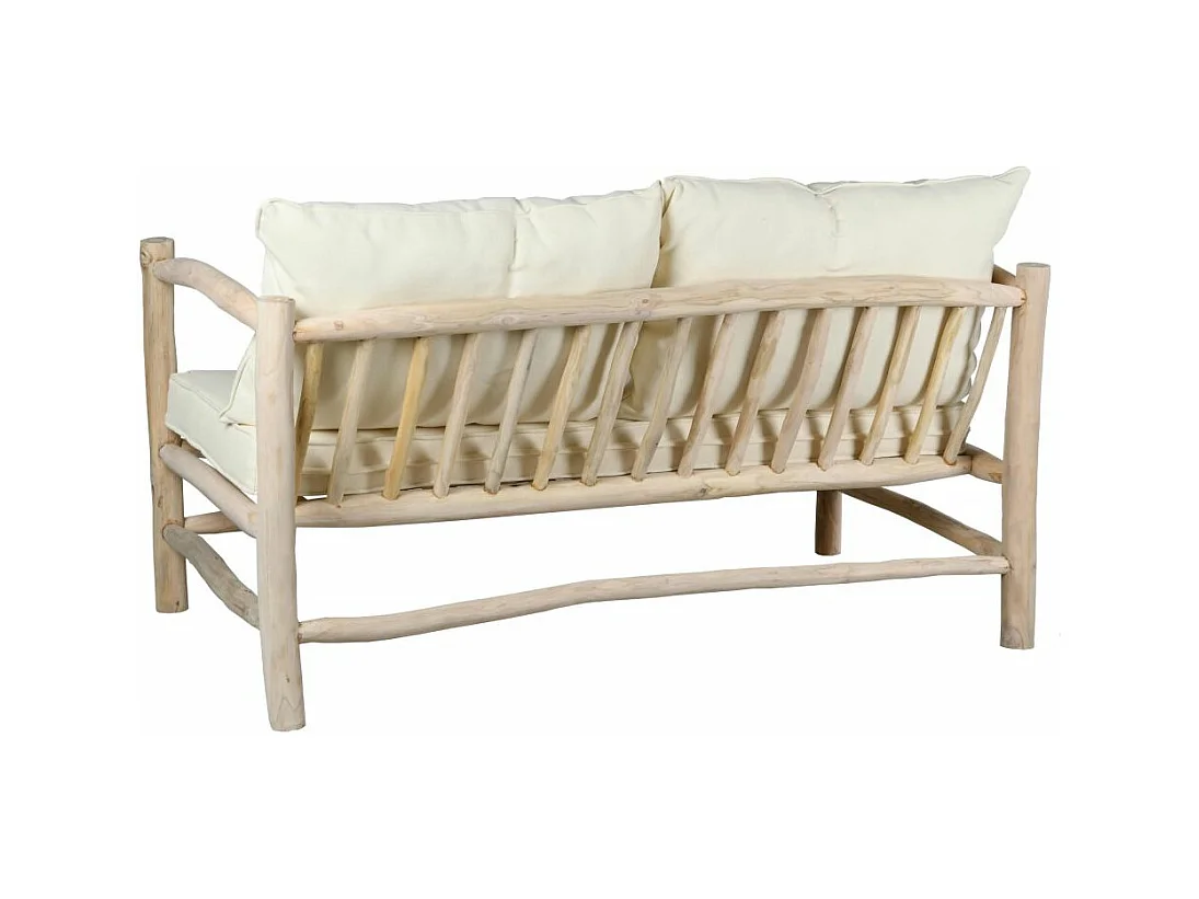 Canapé design en teck 2 places Arthur