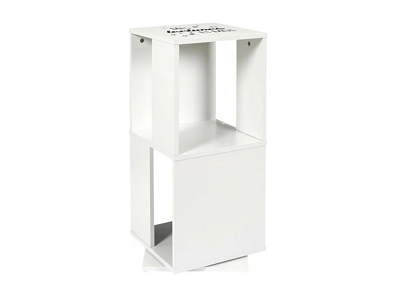 Bibliothèque Tournante "Enfant" 74cm Blanc