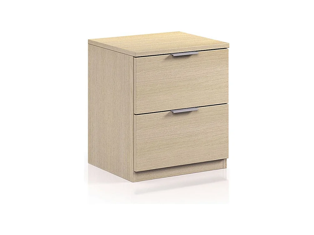 Mesa de cabeceira moderna de carvalho com 2 gavetas 45x38x34 cm quarto