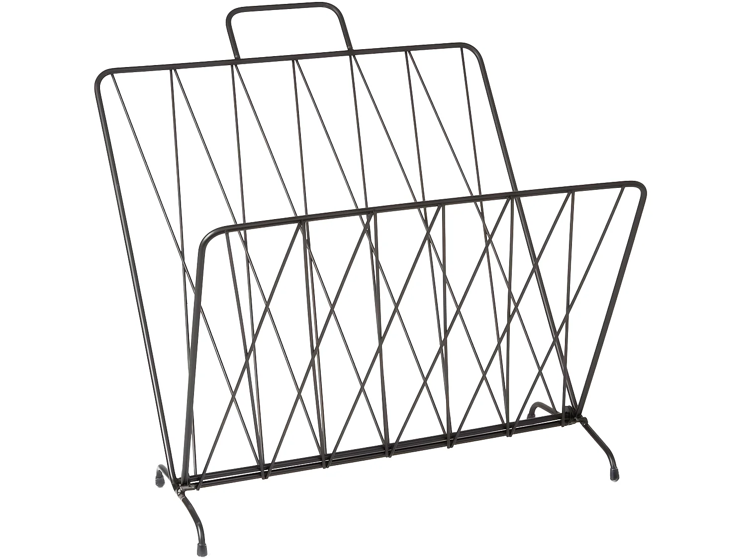 Magazinehouder Diamond Raster - Zwart