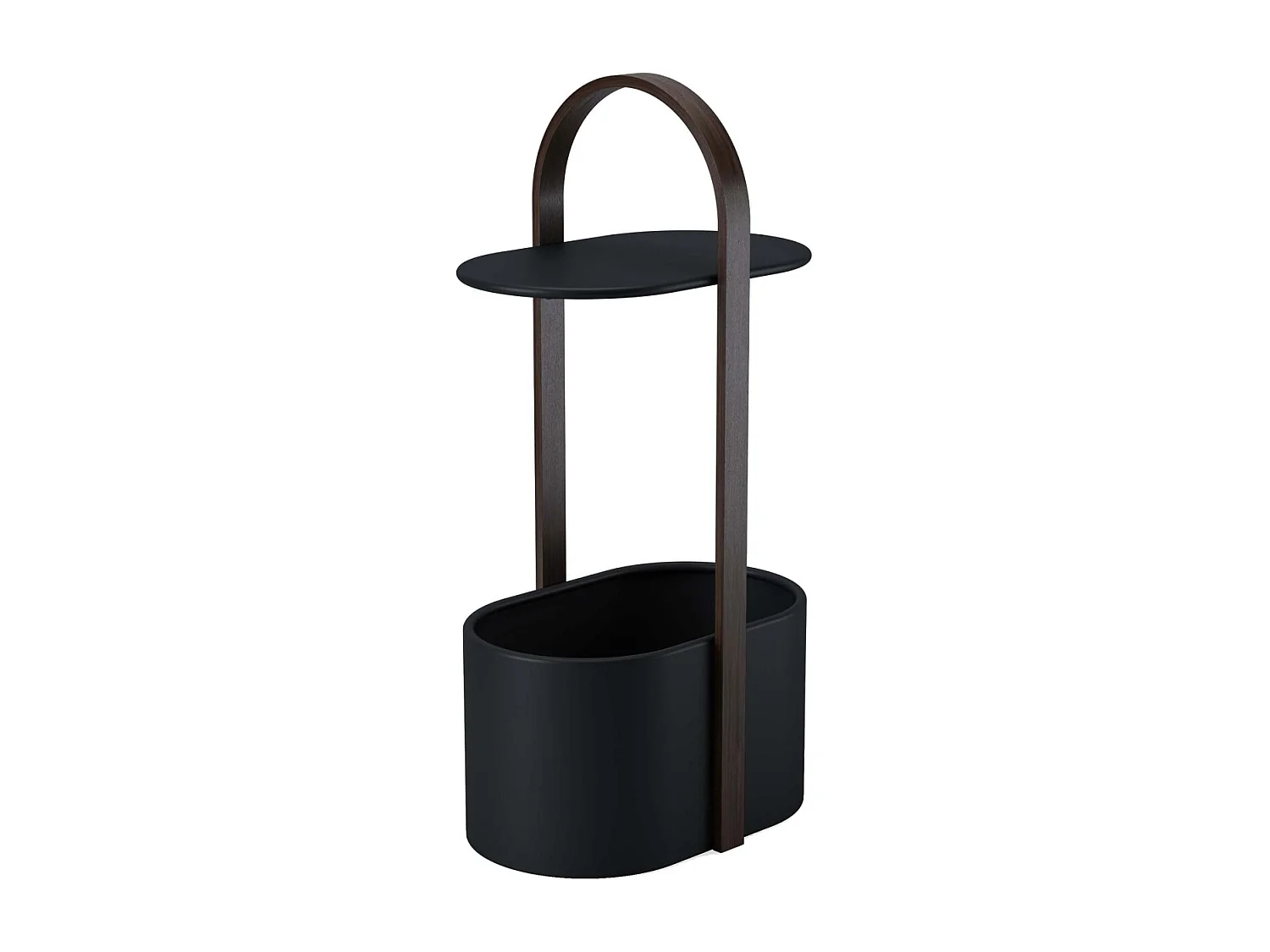 Bout de canapé design range magazine et tablette Hub