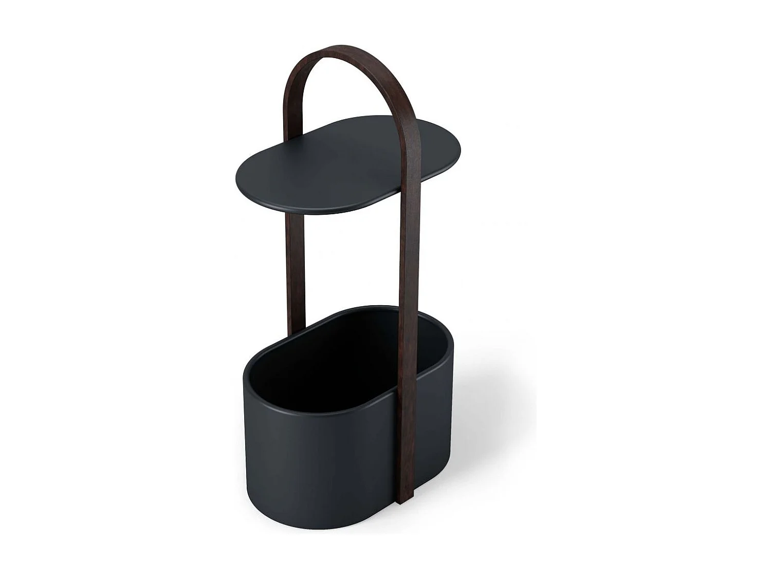 Tavolino di design per riviste e scaffali Hub