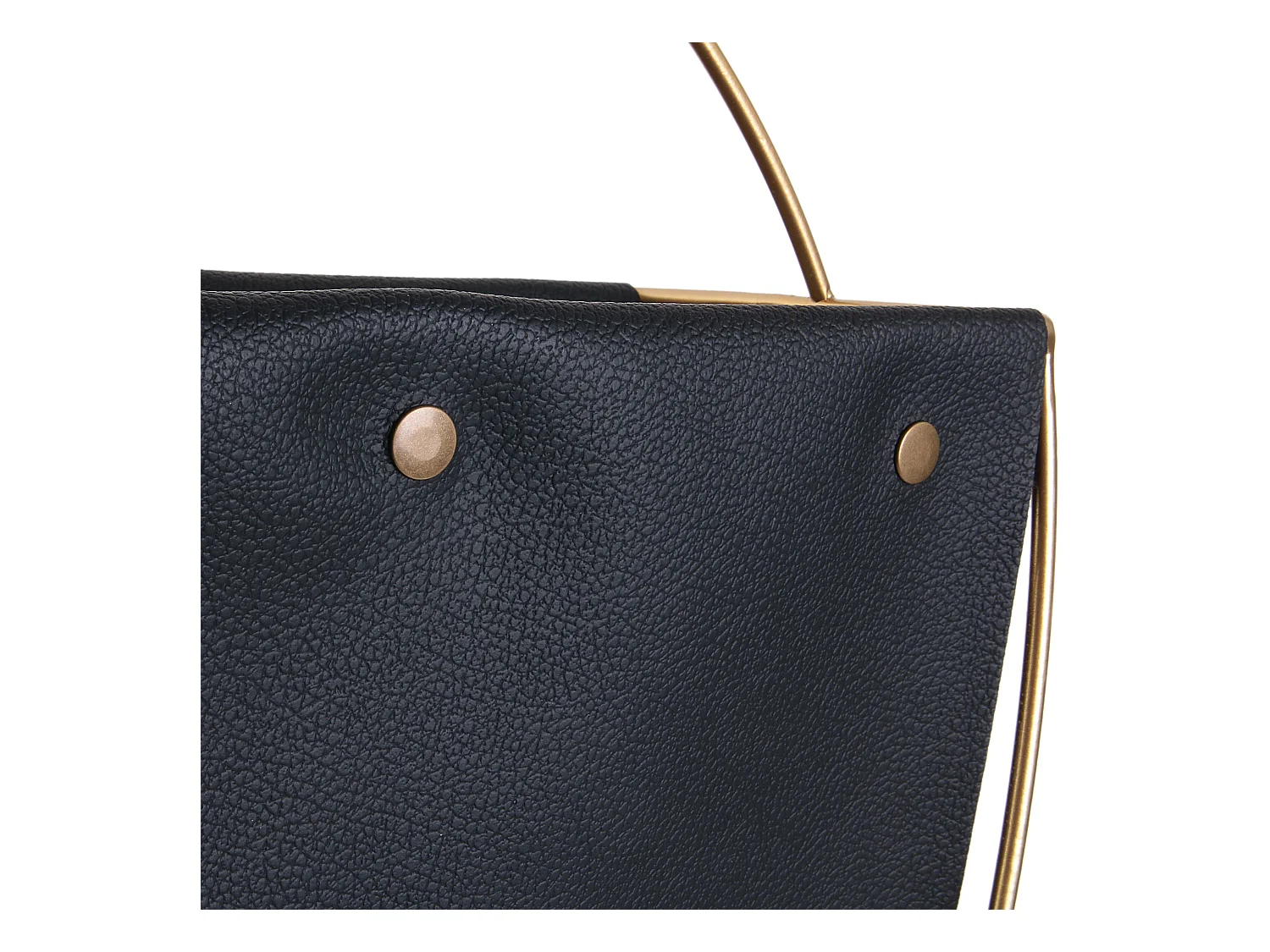 Porte-revues Noir Et Metal Dore Noir, Or