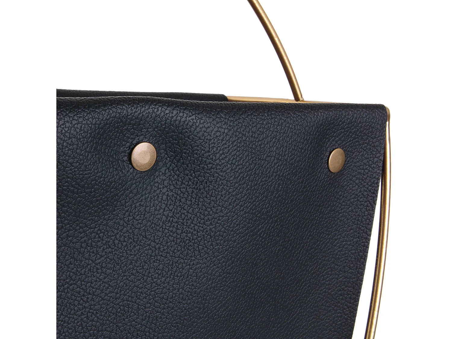 Porte-revues Noir Et Metal Dore Noir, Or