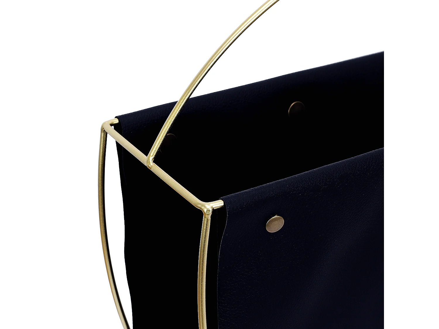 Porte-revues Noir Et Metal Dore Noir, Or