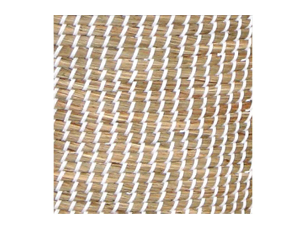 Paniers à linge en jonc de mer (Lot de 2) Blanc