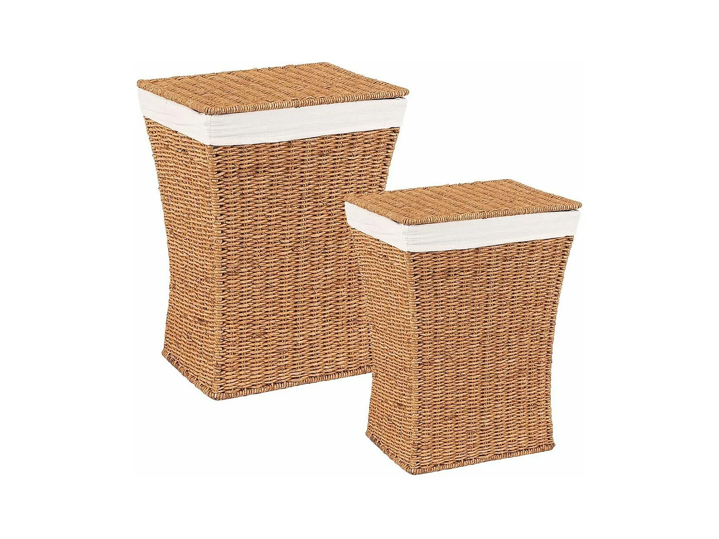 Coffres à linge en maïs (Lot de 2)