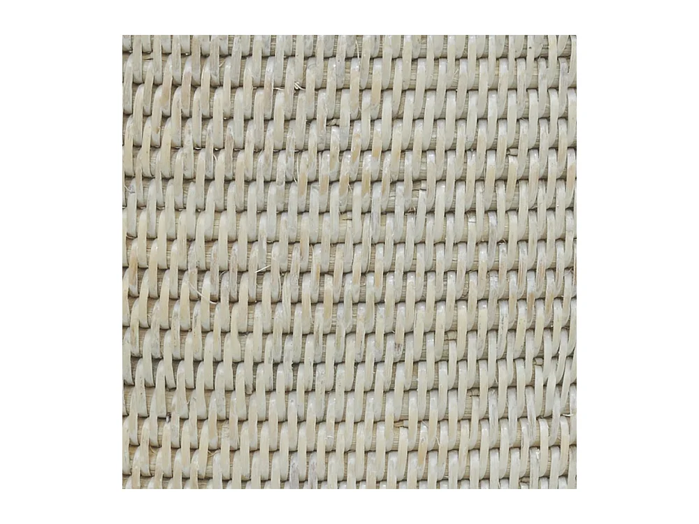 Panier à linge en rotin patiné blanc