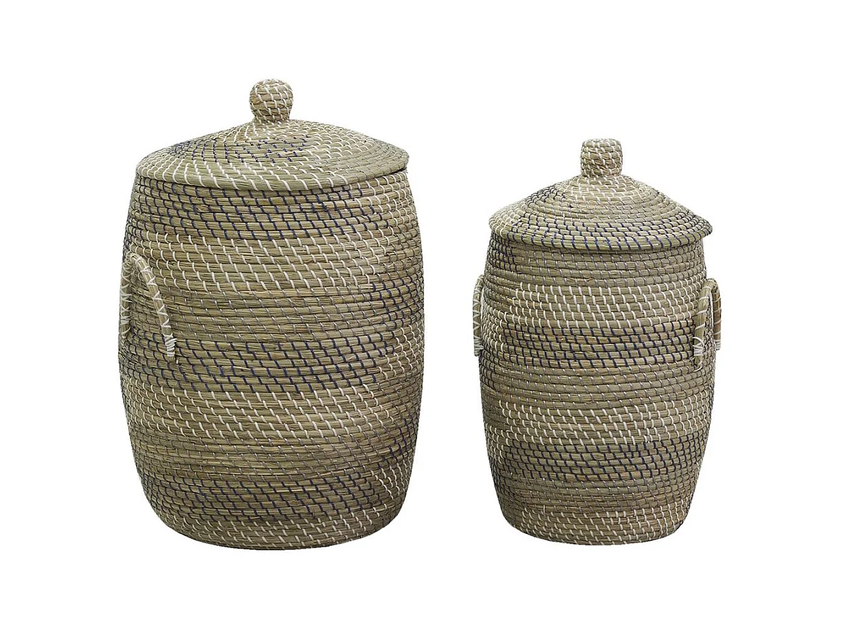 Paniers à linge en jonc de mer