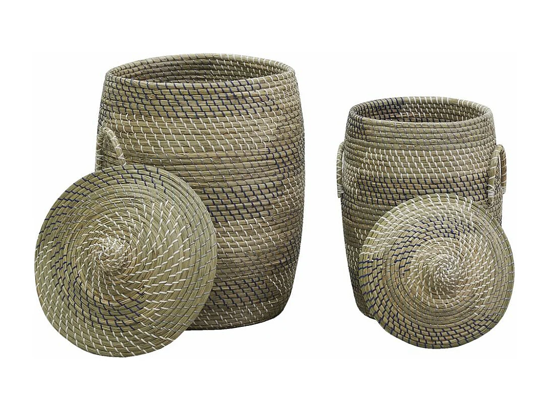 Paniers à linge en jonc de mer