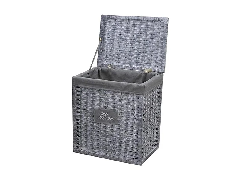 Cesto portabiancheria con coperchio Home 45 x 35 x 50 cm