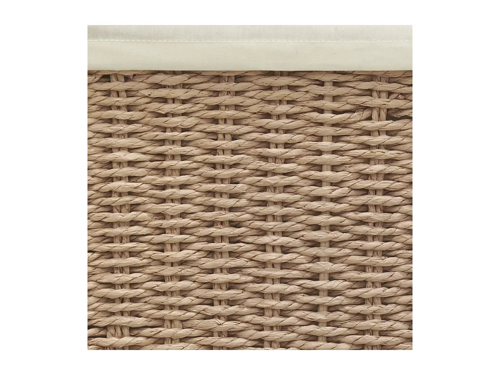 Paniers à linge en papier cordé taupe avec corbeilles (Lot de7)