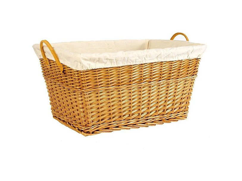 Corbeille à linge en osier