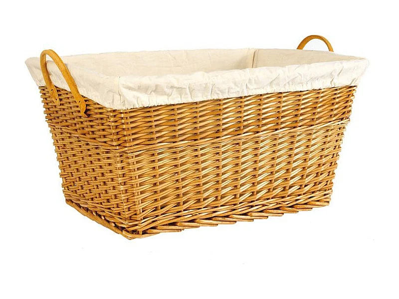 Corbeille à linge en osier