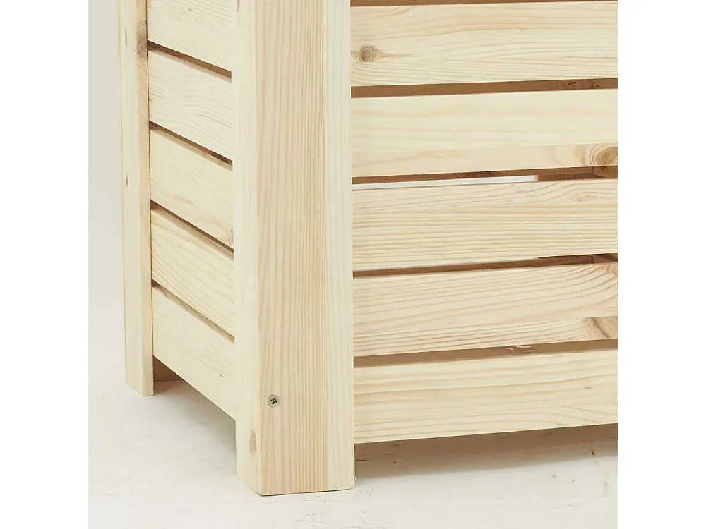 Panier à linge en Pin 35 x 35 x 55 cm